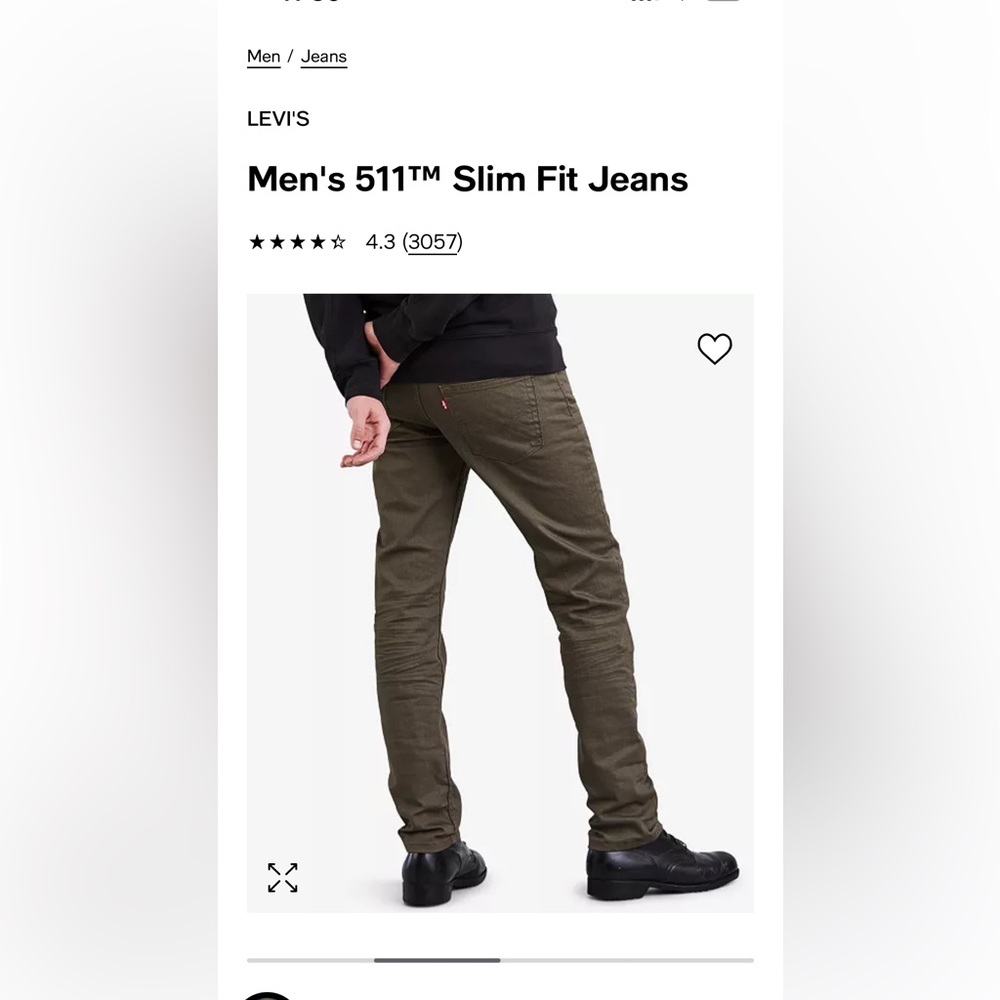 NWT Levi’s 511 Slim Fit Jeans